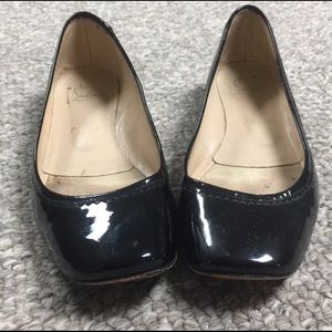 Christian Louboutin Patent SquareToe Flats
